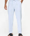 Regular Fit Cotton Linen Trousers Light Blue
