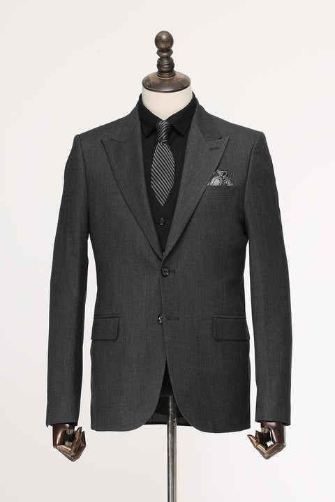 Slim Fit Suit Gray