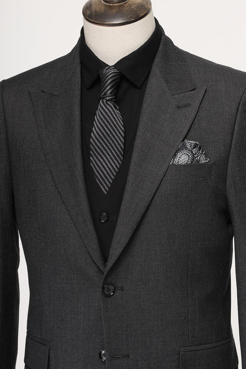 Slim Fit Suit Gray