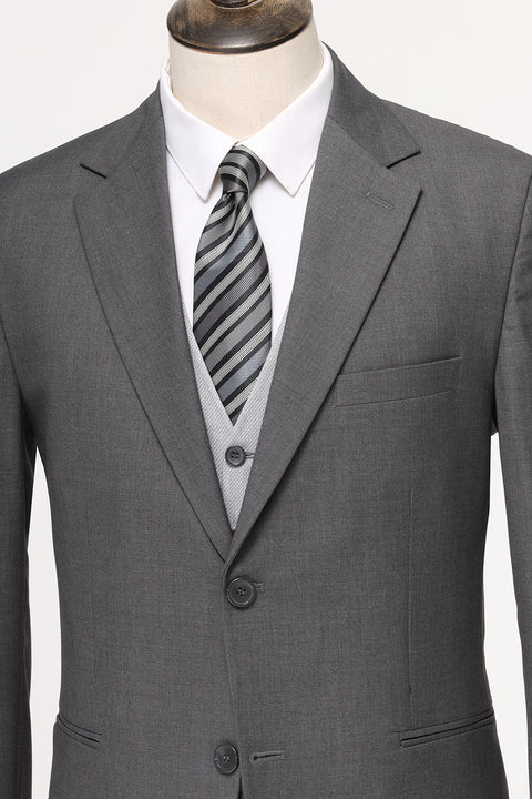 Slim Fit Suit Gray