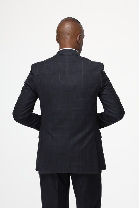 Slim Straight Fit Suit Dark Blue
