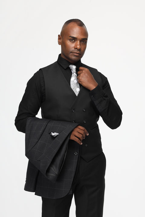 Slim Straight Fit Suit Gray