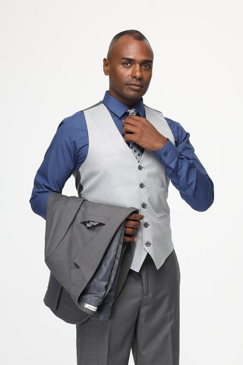 Slim Fit Suit Gray