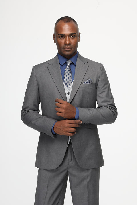 Slim Fit Suit Gray
