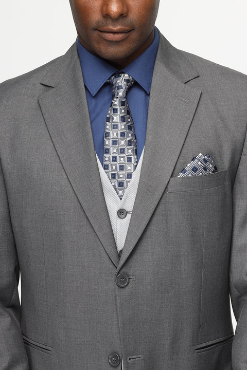 Slim Fit Suit Gray