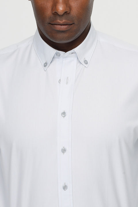 Regular Fit Shirt Oxford Light Blue 100% Cotton