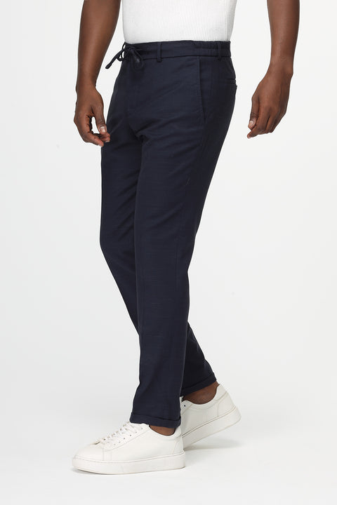 Slim Fit Classic Pants Dark Blue