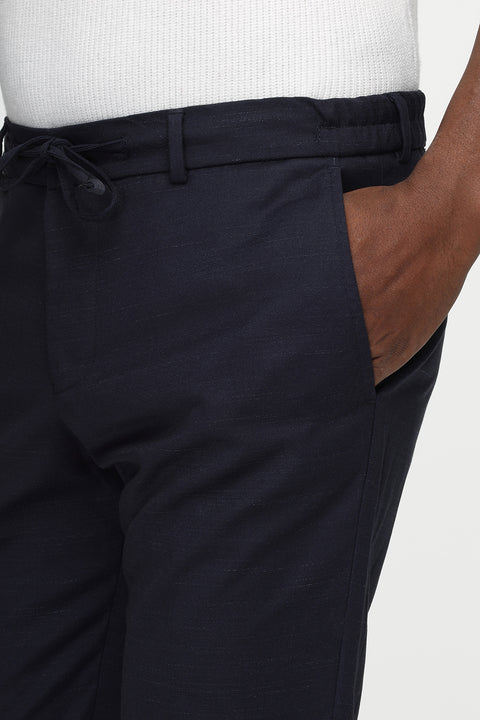 Slim Fit Classic Pants Dark Blue