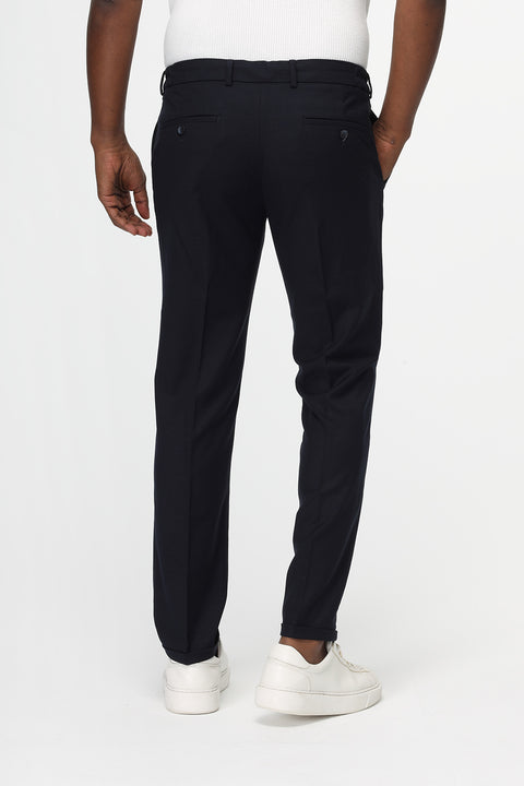 Slim Fit Classic Pants Dark Blue
