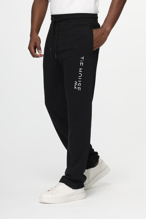Regular Fit Sweat Pants Black