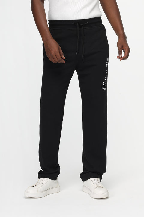 Regular Fit Sweat Pants Black