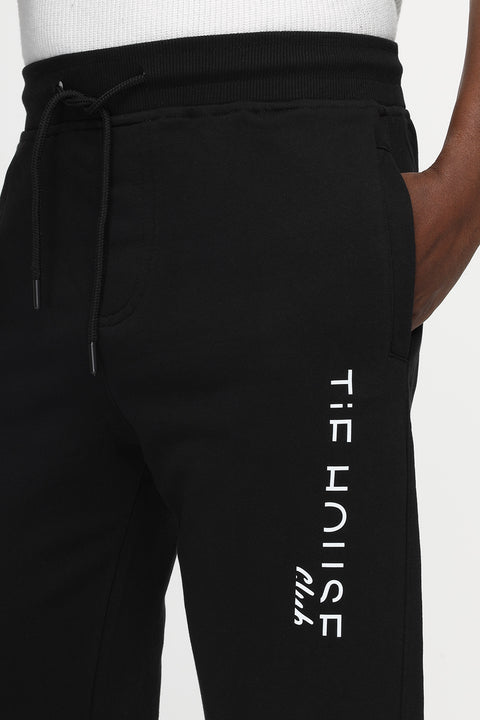 Regular Fit Sweat Pants Black