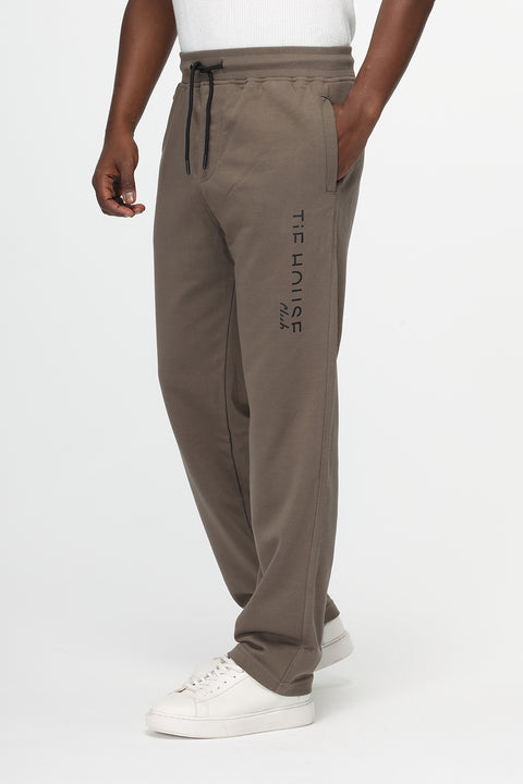 Regular Fit Sweat Pants Brown