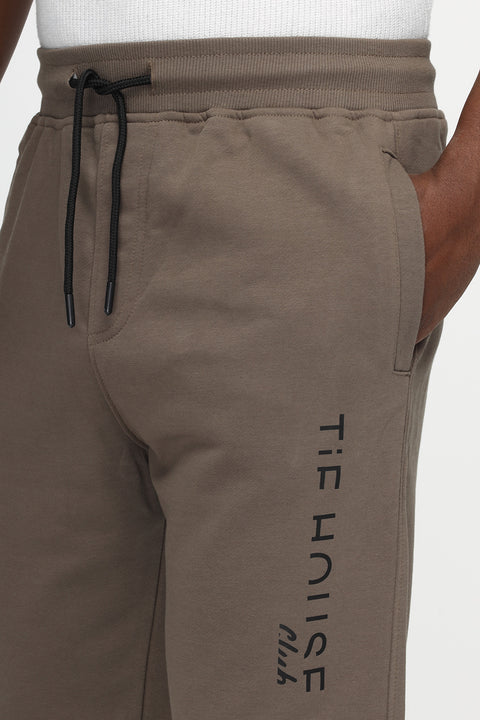 Regular Fit Sweat Pants Brown
