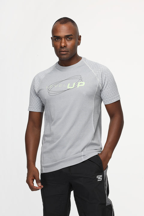 Regular Fit Sports T-Shirt Gray