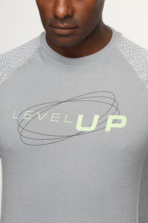 Regular Fit Sports T-Shirt Gray
