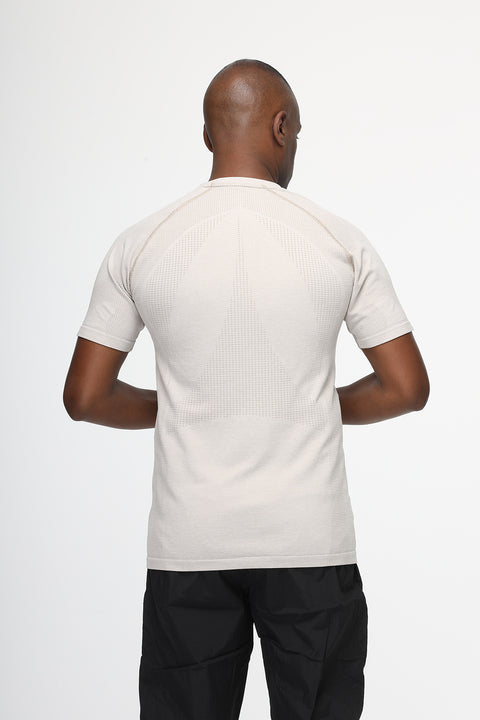 Regular Fit Sports T-Shirt Beige