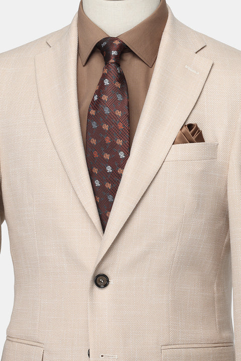 Slim Fit Suit Beige