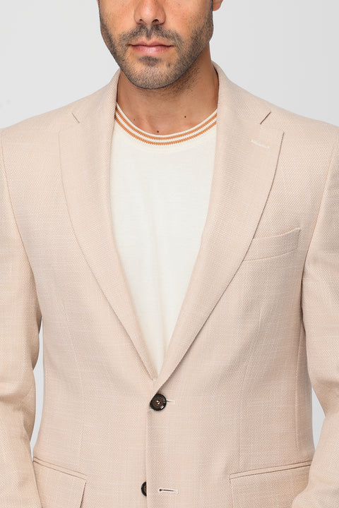Slim Fit Suit Beige