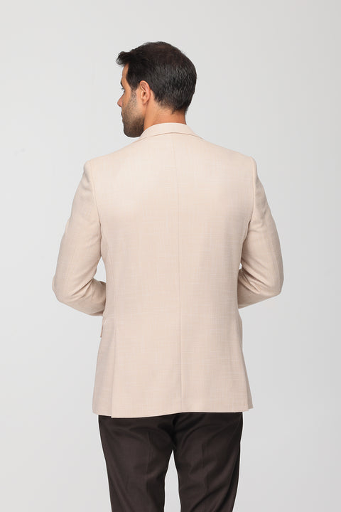 Slim Fit Suit Beige