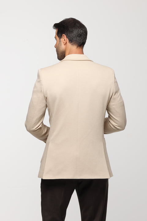 Slim Fit Blazer Beige