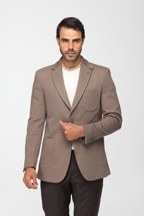 Slim Fit Blazer Brown