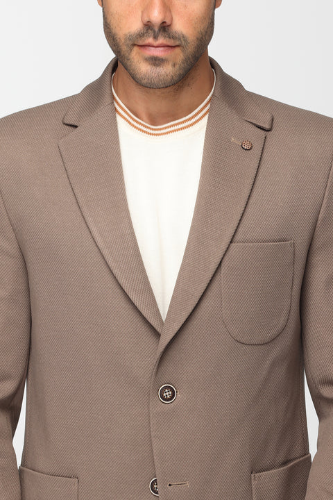 Slim Fit Blazer Brown