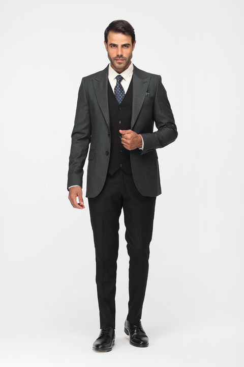 Slim Fit Suit Green