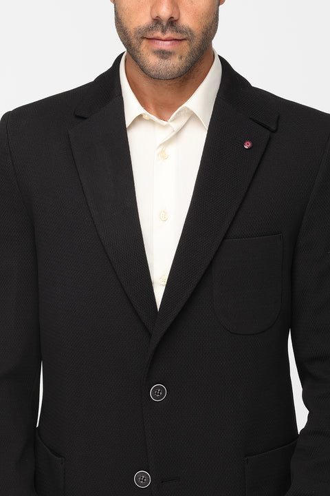Slim Fit Blazer Black