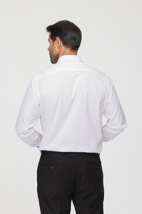 قميص Fit جديد أكسفورد أبيض 100% قطن