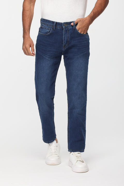 Regular Fit Trousers Jeans Dark Blue