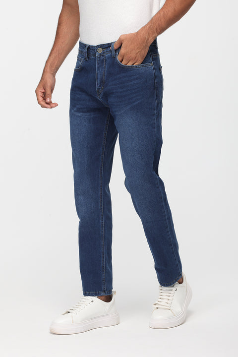 Regular Fit Trousers Jeans Dark Blue
