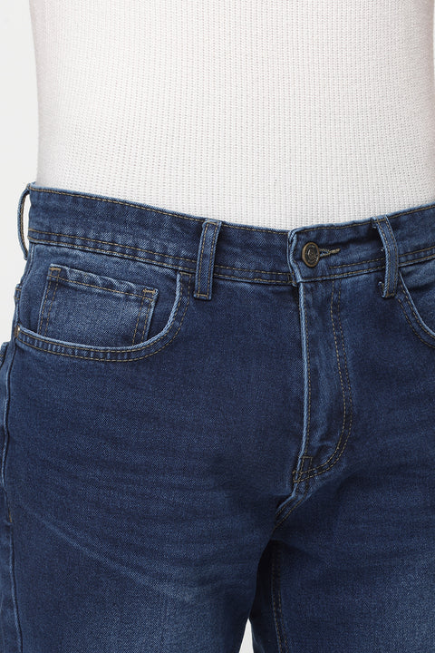 Regular Fit Trousers Jeans Dark Blue
