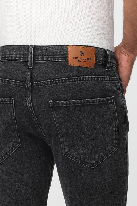 Slim Fit Trousers Jeans Gray