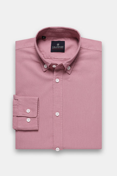 New Fit Shirt Oxford Pink 100% Cotton