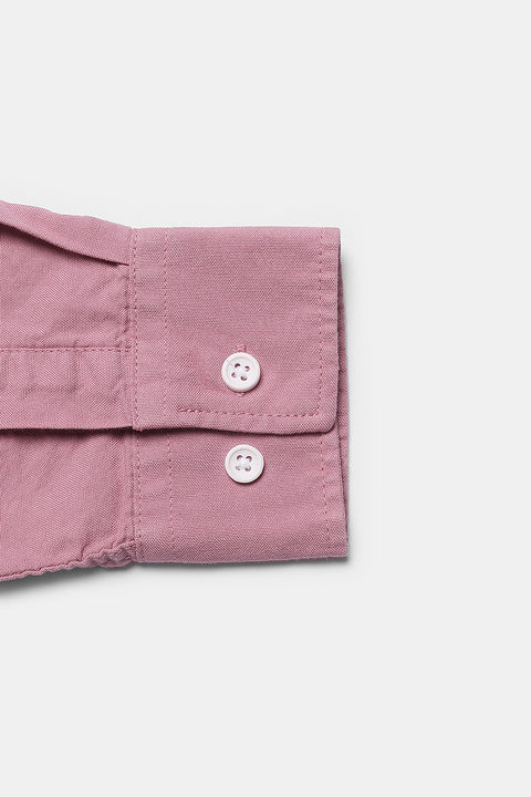 New Fit Shirt Oxford Pink 100% Cotton