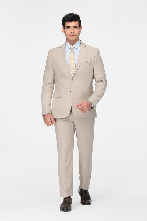 Regular Fit Suit Beige