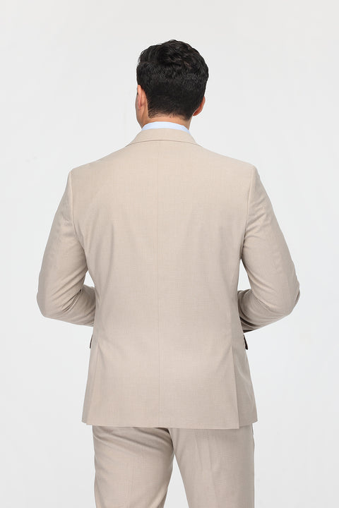 Regular Fit Suit Beige