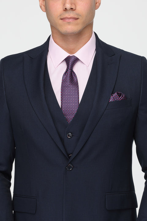 Slim Fit Suit Dark Blue
