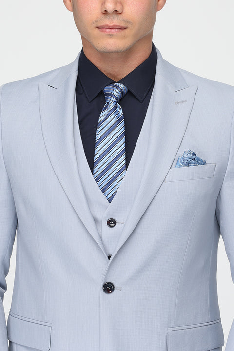 Slim Fit Suit Light Blue