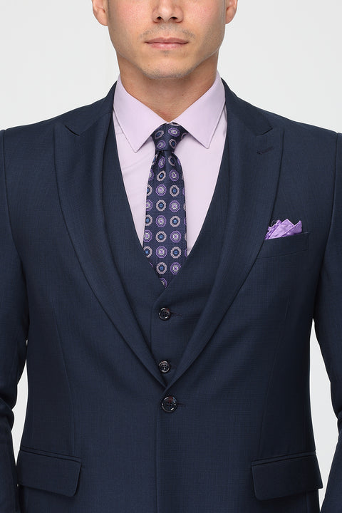 Slim Fit Suit Dark Blue