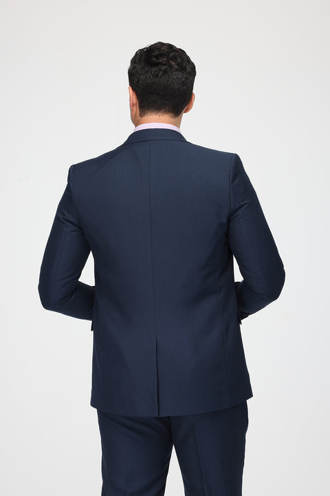 Slim Fit Suit Dark Blue