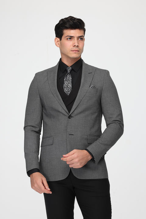 Slim Fit Suit Gray