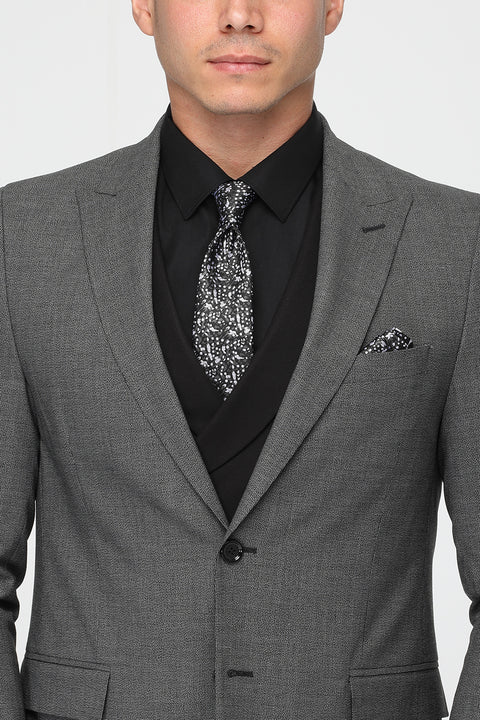 Slim Fit Suit Gray