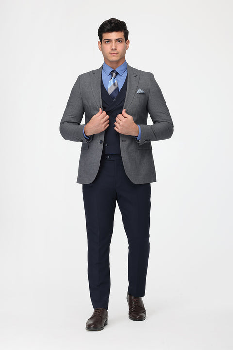 Slim Fit Suit Blue