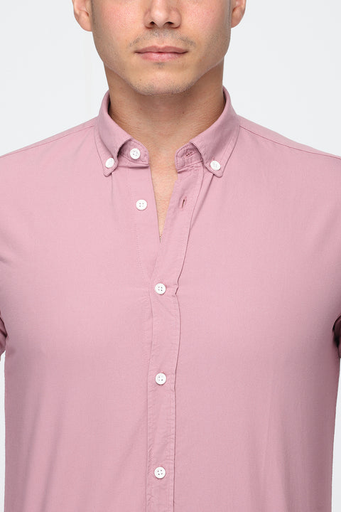 New Fit Shirt Oxford Pink 100% Cotton