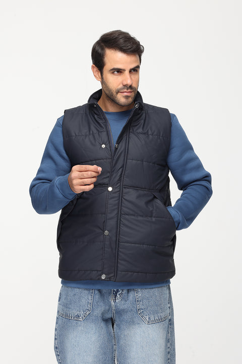 Regular Fit Vest Dark Blue