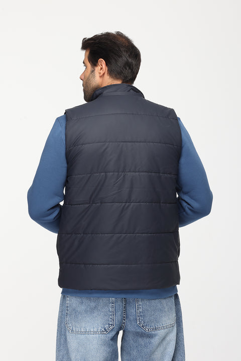 Regular Fit Vest Dark Blue