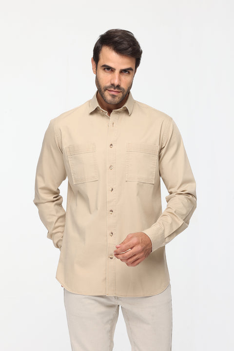 New Fit Shirt Chino Beige
