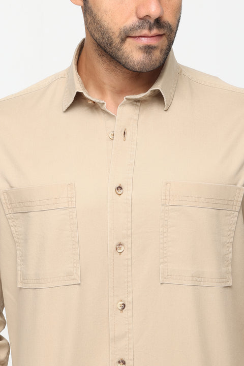 New Fit Shirt Chino Beige